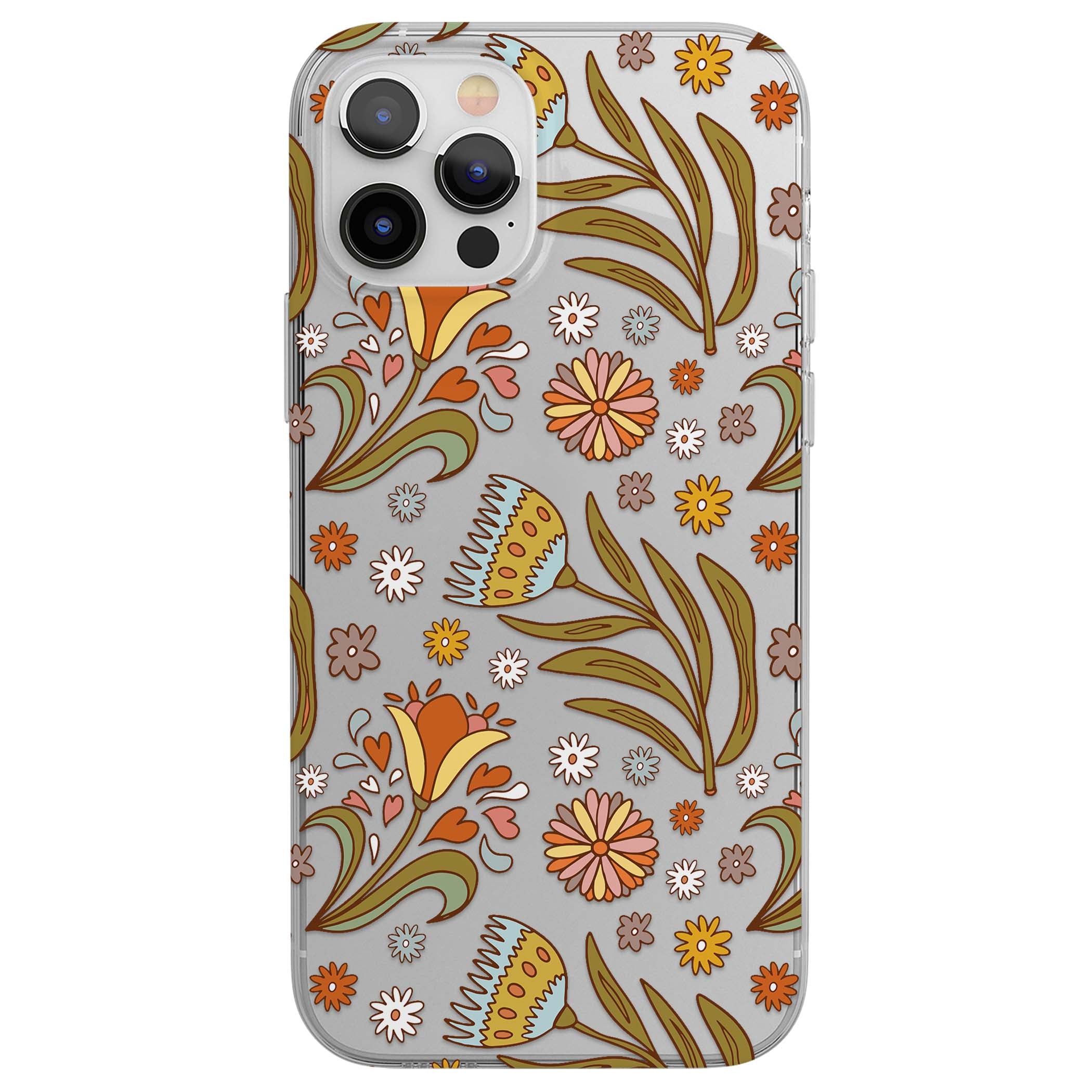 Elevate Your Phone'S Style With This Boho Celestial Sun & Eye Phone Case, Featuring A Mystical Blend Of Suns, All-Seeing Eyes, Butterflies, Stars, And