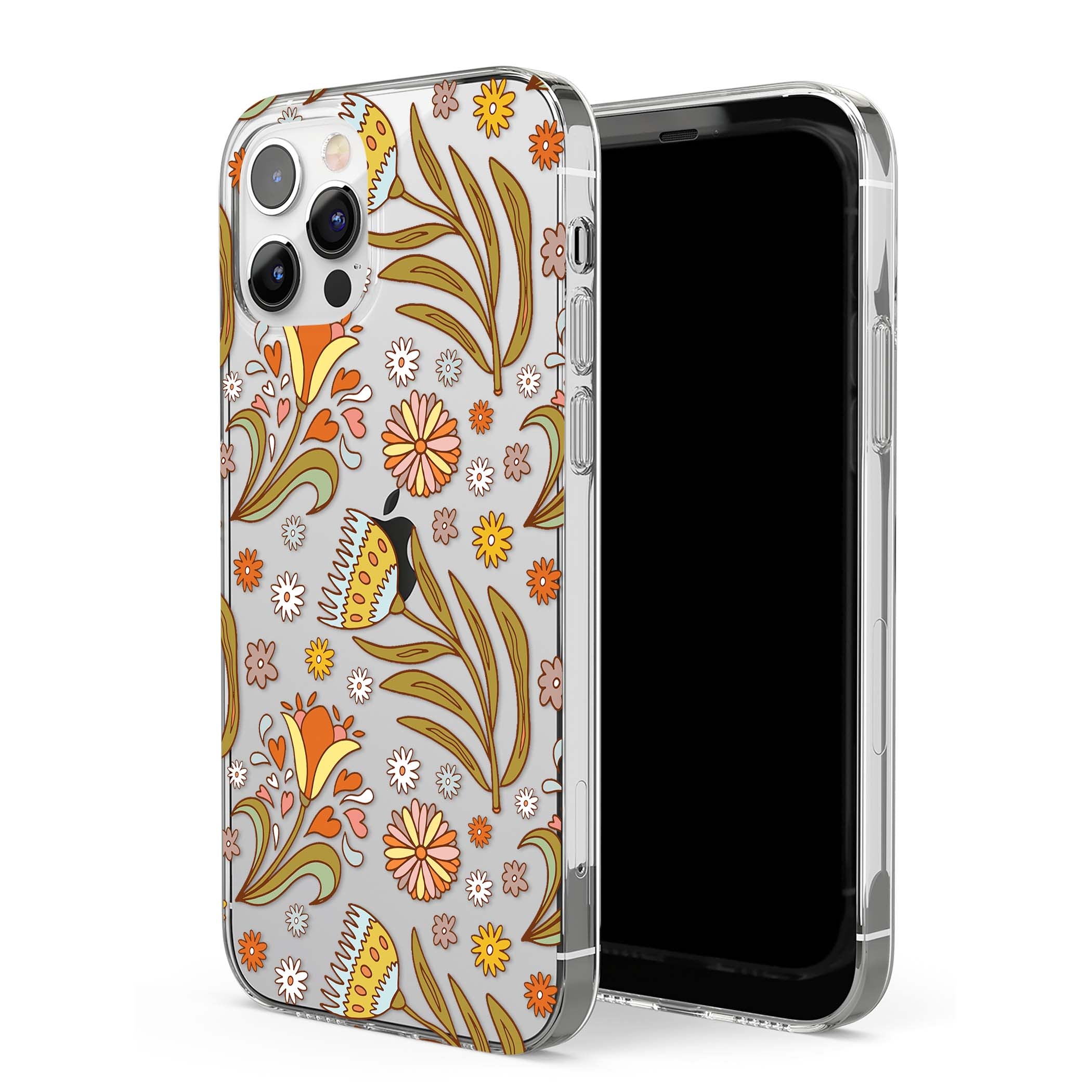 Elevate Your Phone'S Style With This Boho Celestial Sun & Eye Phone Case, Featuring A Mystical Blend Of Suns, All-Seeing Eyes, Butterflies, Stars, And