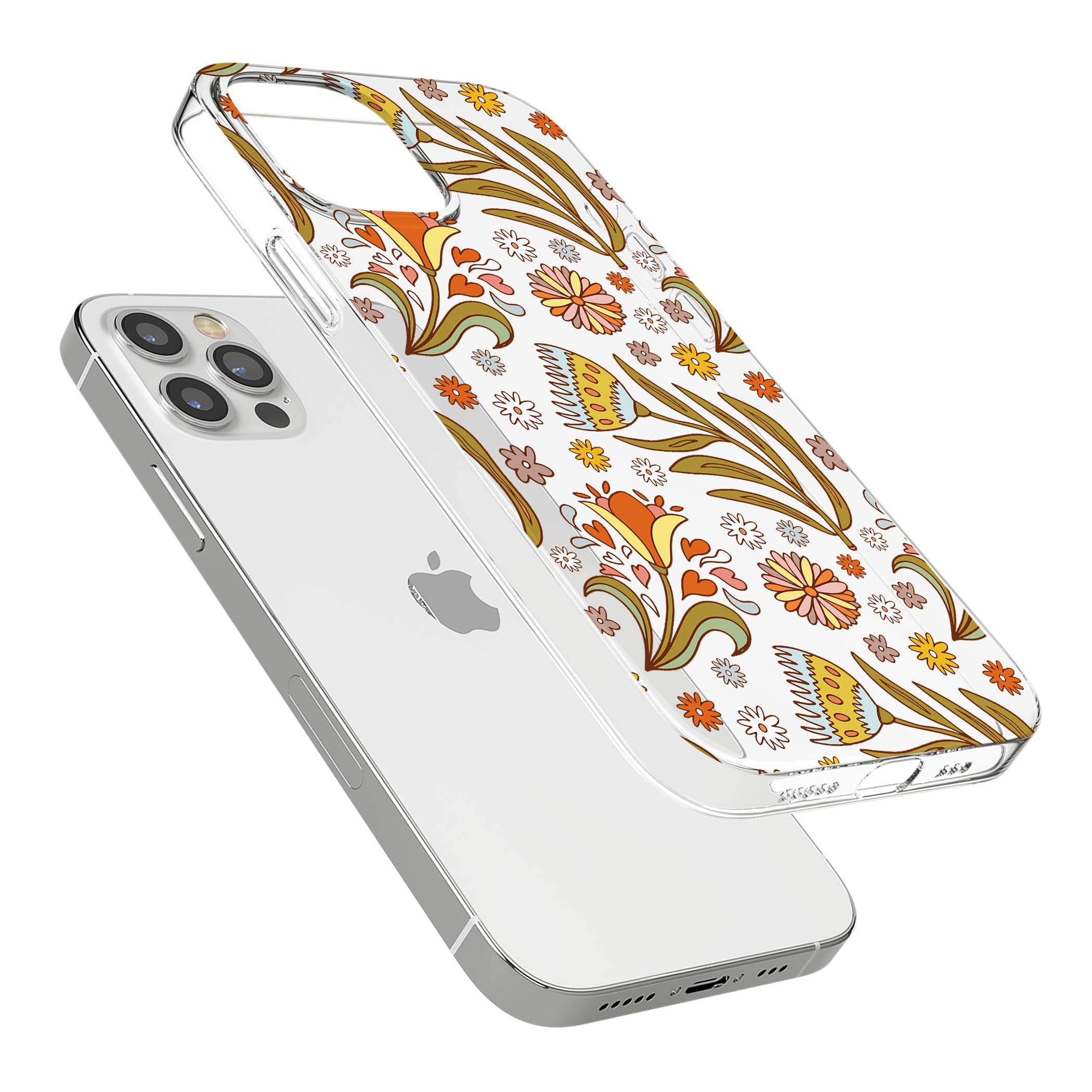 Elevate Your Phone'S Style With This Boho Celestial Sun & Eye Phone Case, Featuring A Mystical Blend Of Suns, All-Seeing Eyes, Butterflies, Stars, And