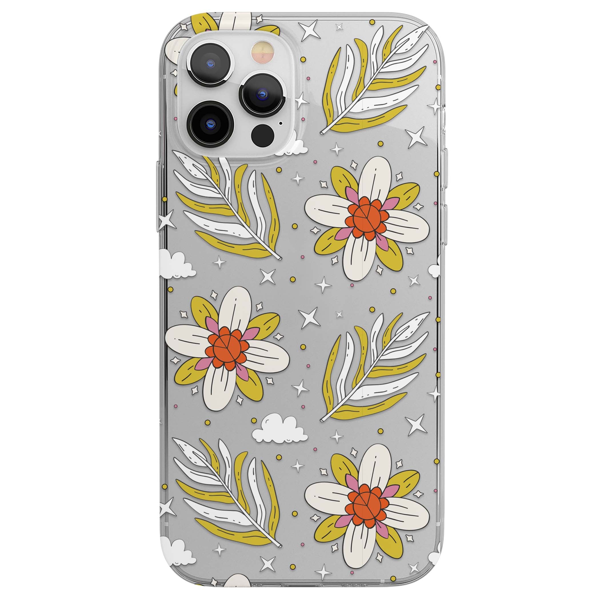 Elevate Your Phone'S Style With This Boho Celestial Sun & Eye Phone Case, Featuring A Mystical Blend Of Suns, All-Seeing Eyes, Butterflies, Stars, And