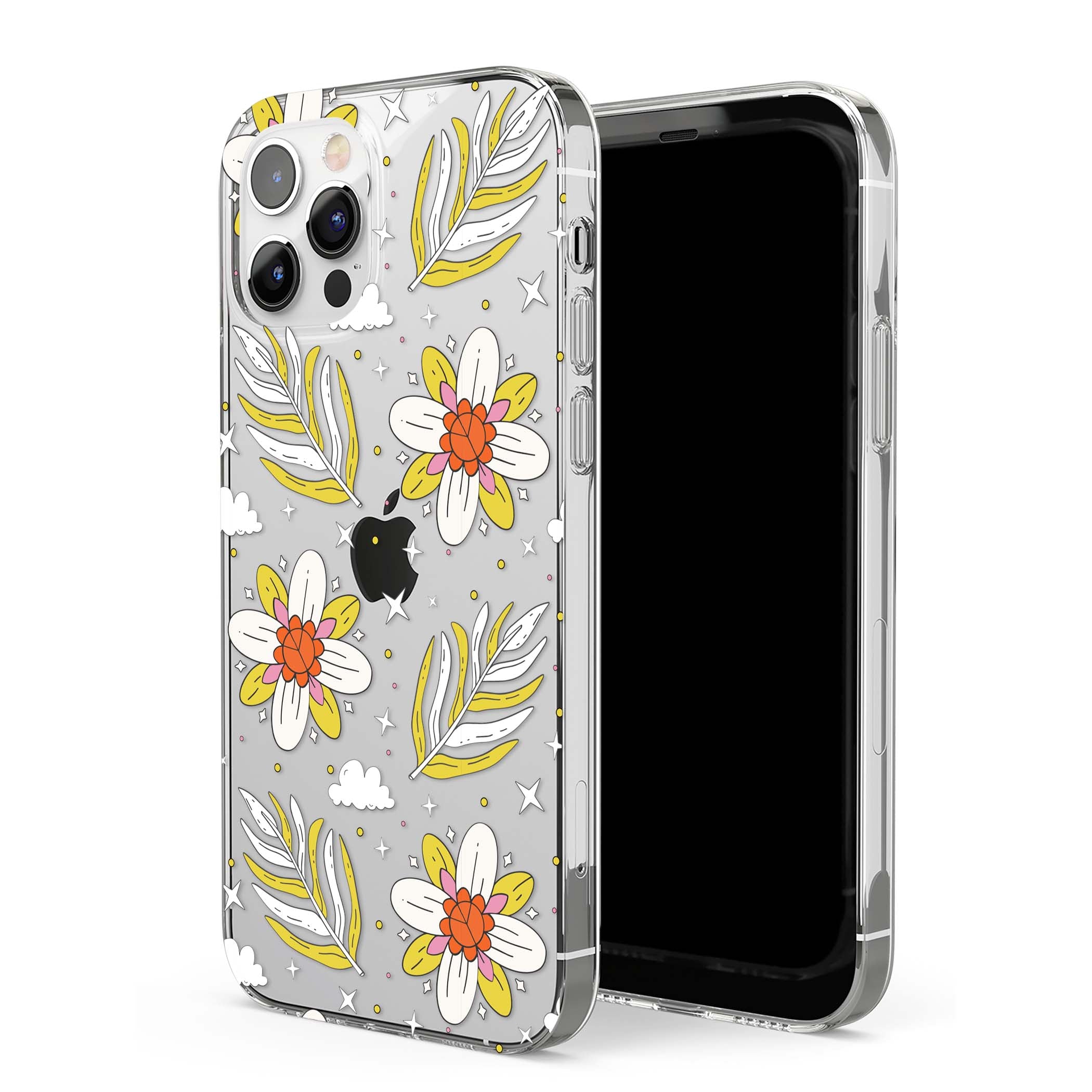 Elevate Your Phone'S Style With This Boho Celestial Sun & Eye Phone Case, Featuring A Mystical Blend Of Suns, All-Seeing Eyes, Butterflies, Stars, And