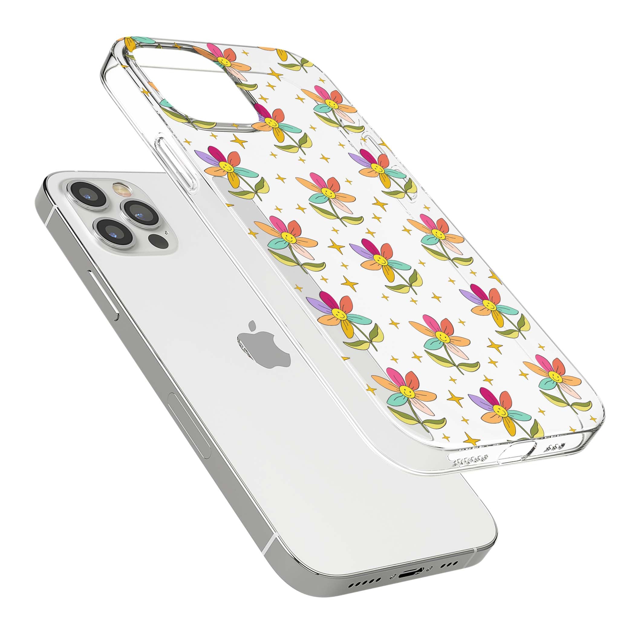 Elevate Your Phone'S Style With This Boho Celestial Sun & Eye Phone Case, Featuring A Mystical Blend Of Suns, All-Seeing Eyes, Butterflies, Stars, And