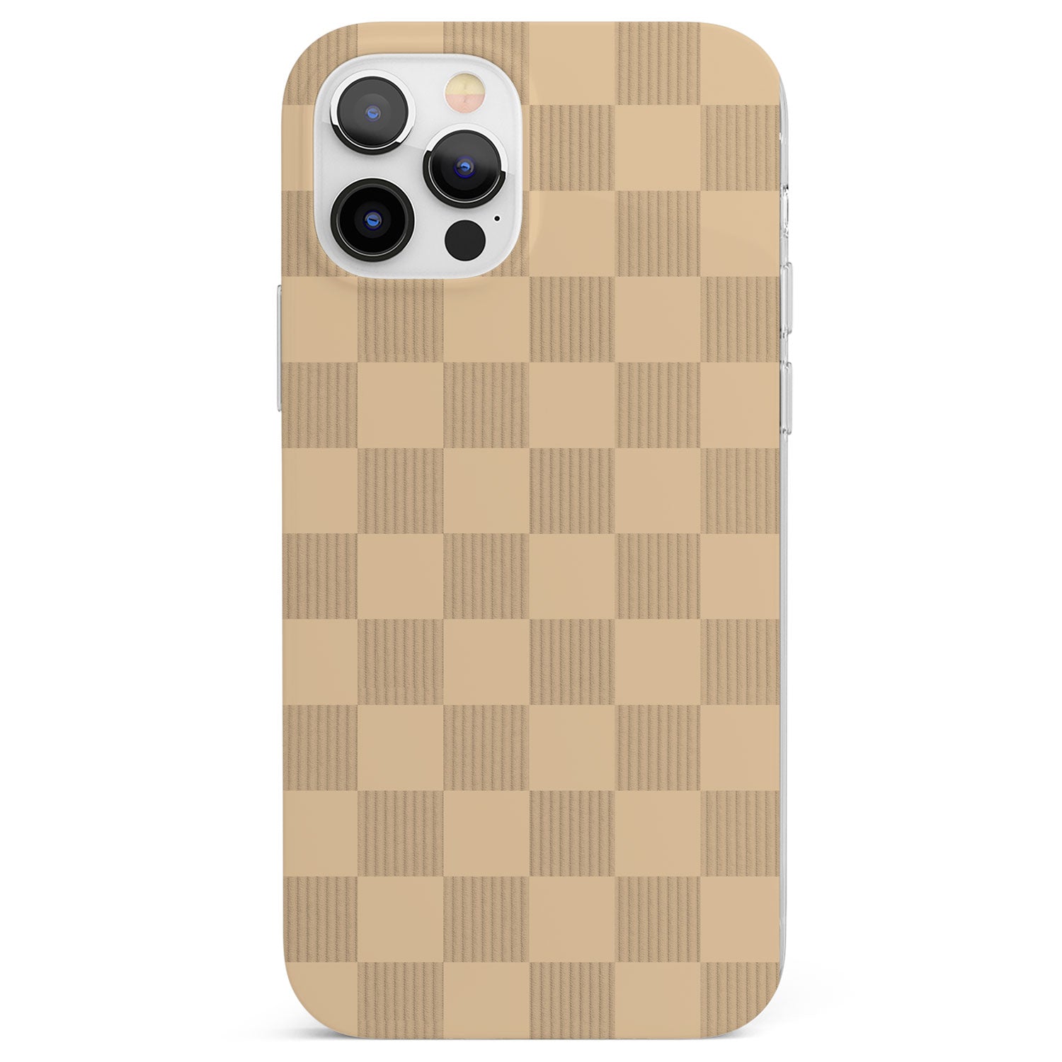 BEIGE CHECKERED Phone Case for iPhone 12 Pro