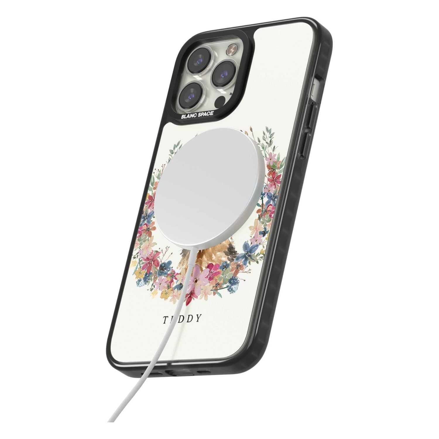 Personalised Yorkshire Terrier Floral Portrait