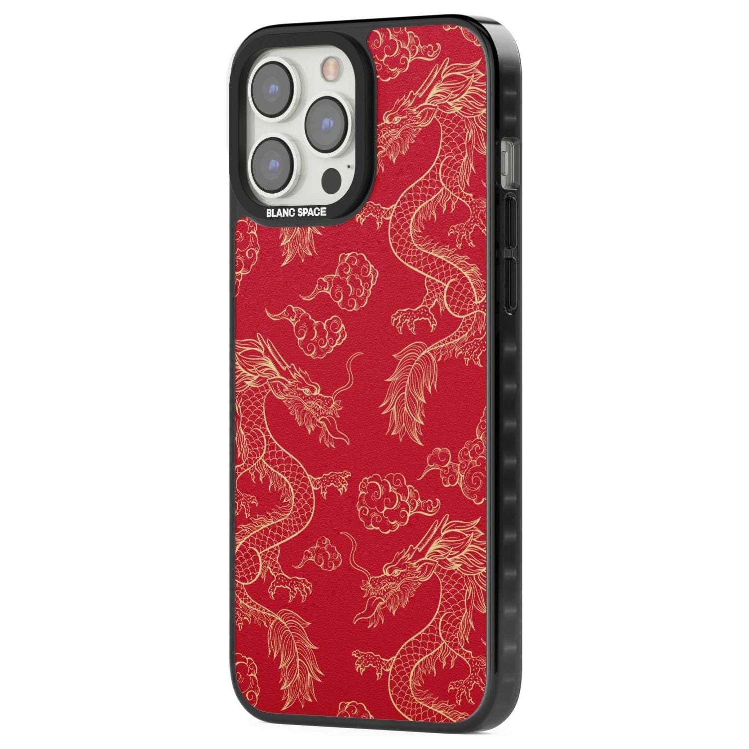 Red And Gold Dragon Pattern