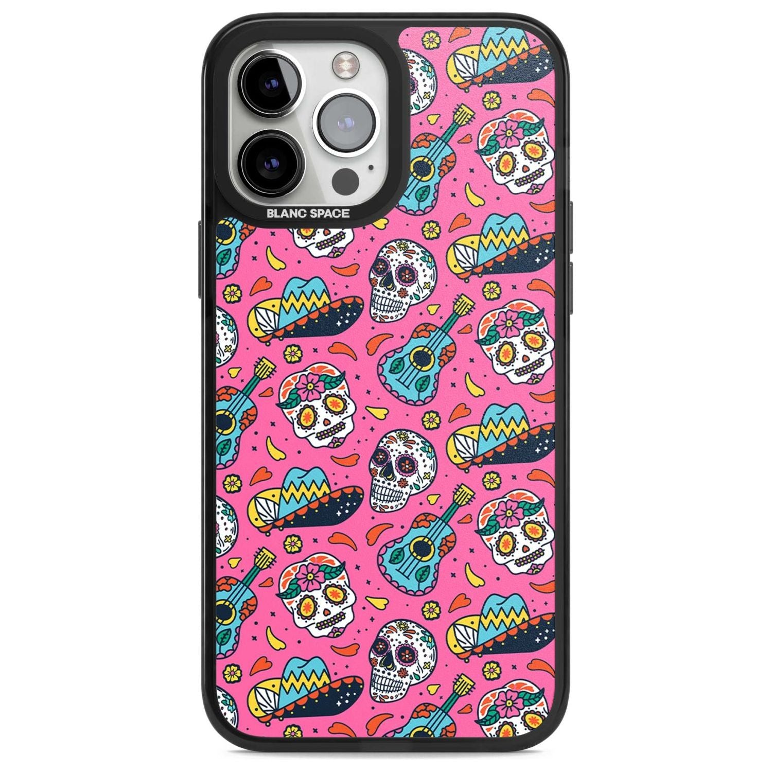 Pink Day Of The Dead Pattern