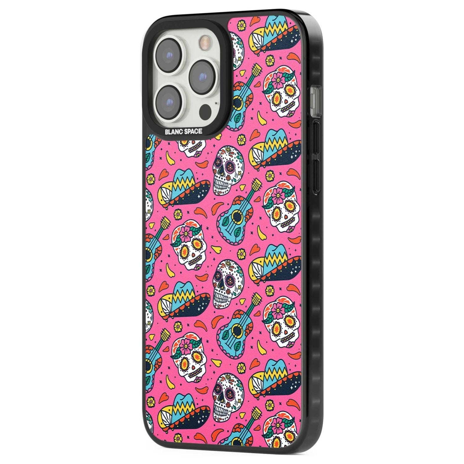 Pink Day Of The Dead Pattern