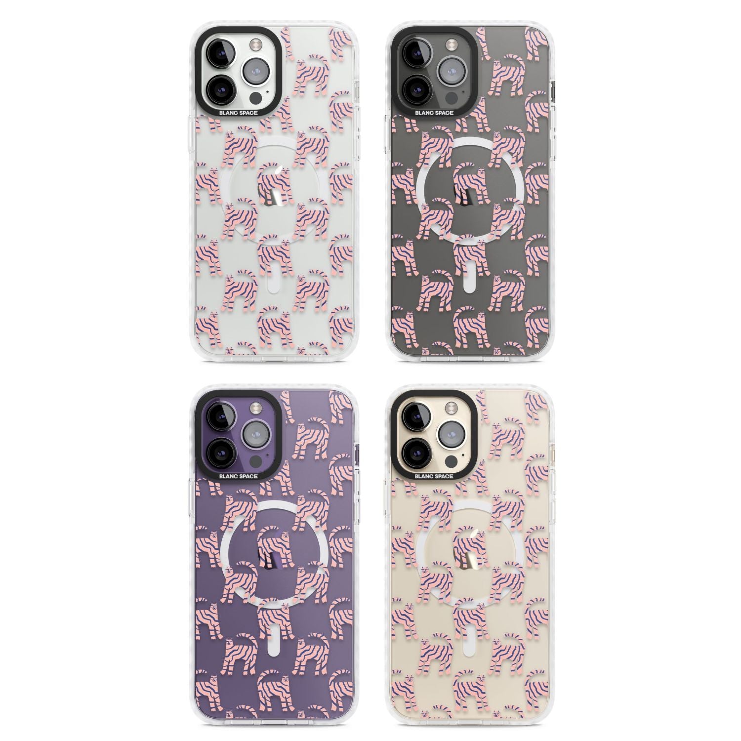 Pink And Blue Cat Pattern