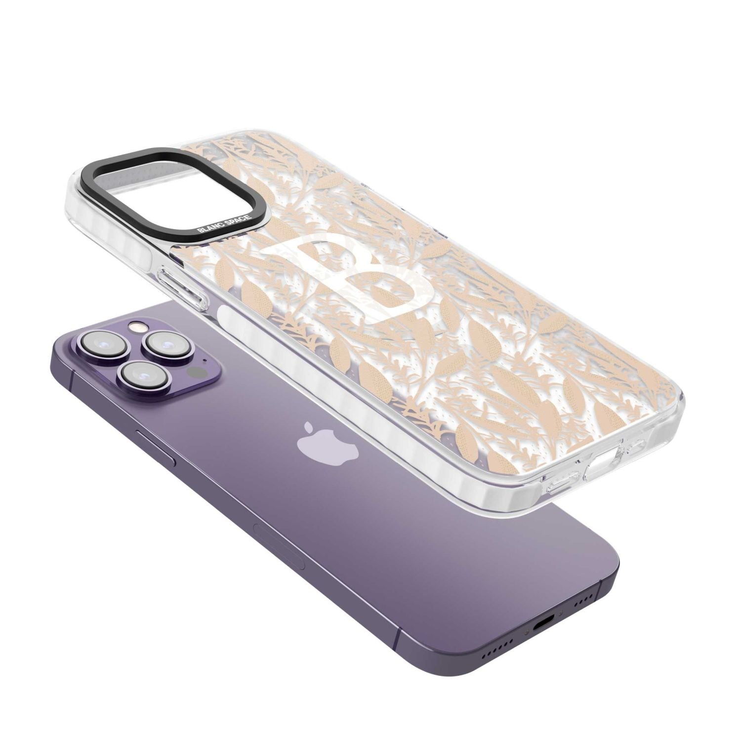 Personalised Monogram Subtle Abstract Floral