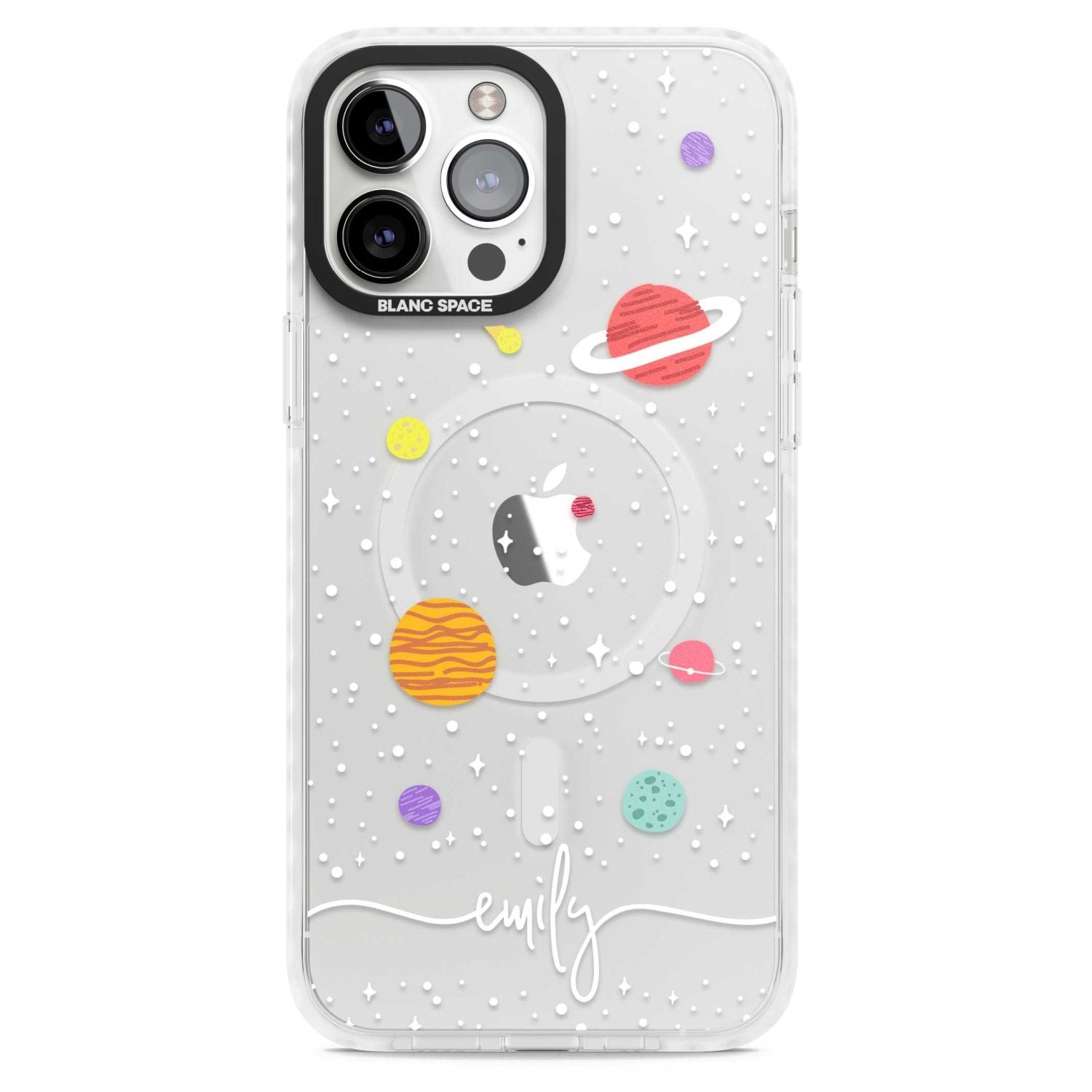 Personalised Cute Cartoon Planet (Clear)