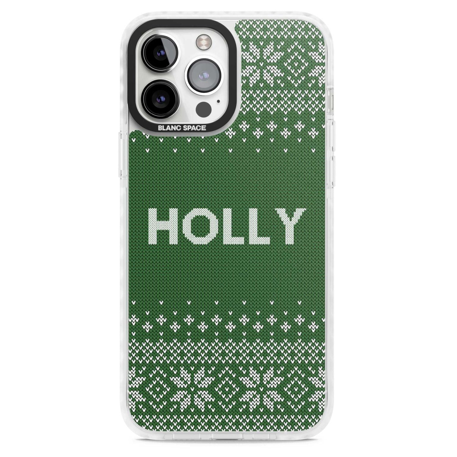 Personalised Green Christmas Knit