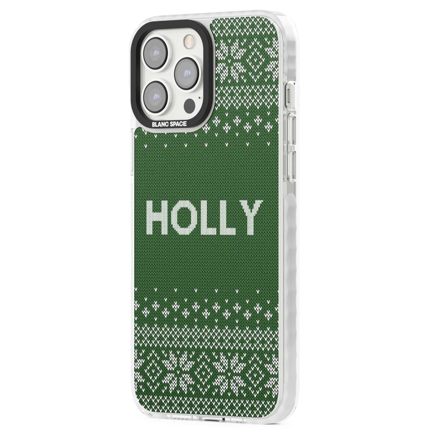 Personalised Green Christmas Knit