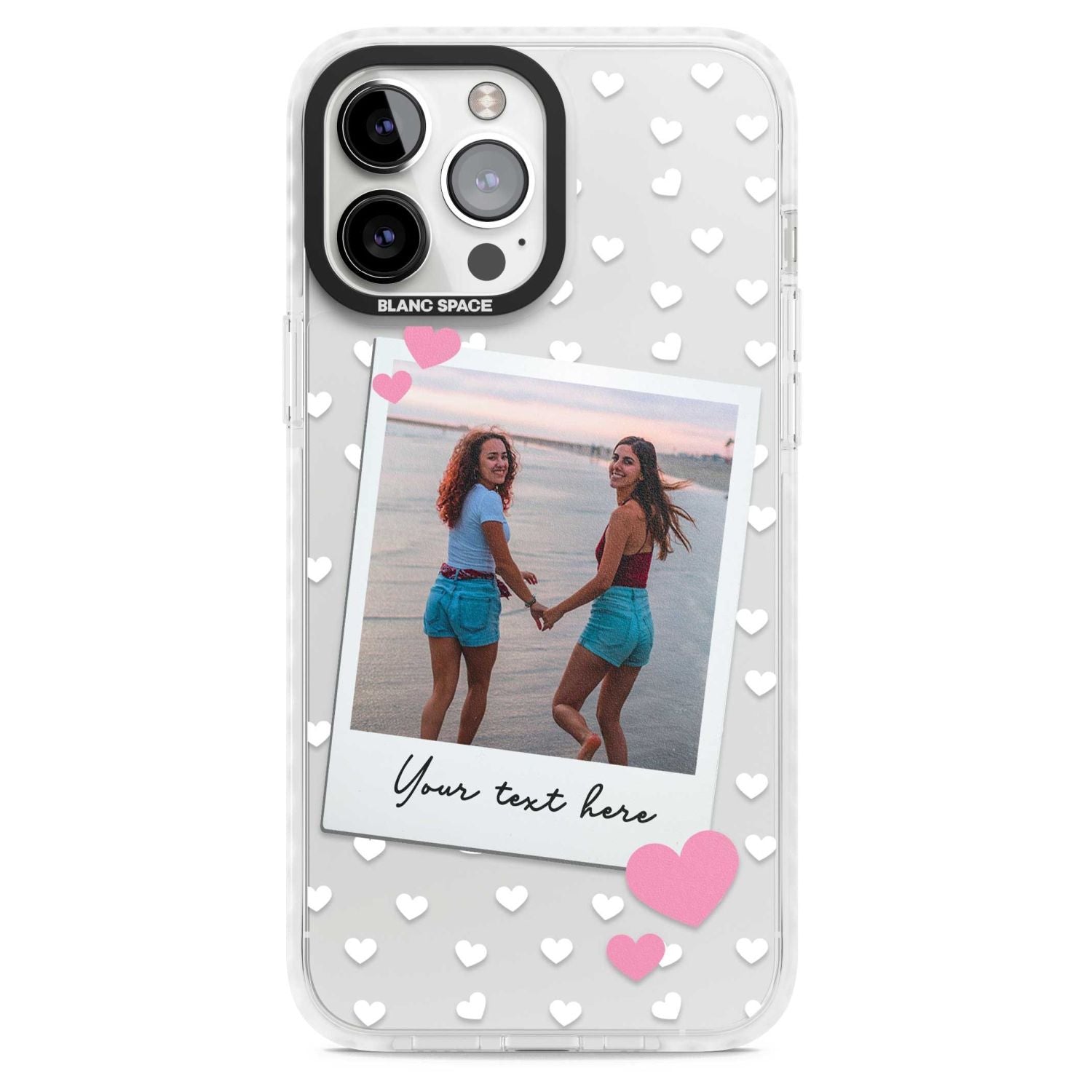 Personalised Hearts Instant Camera Photo