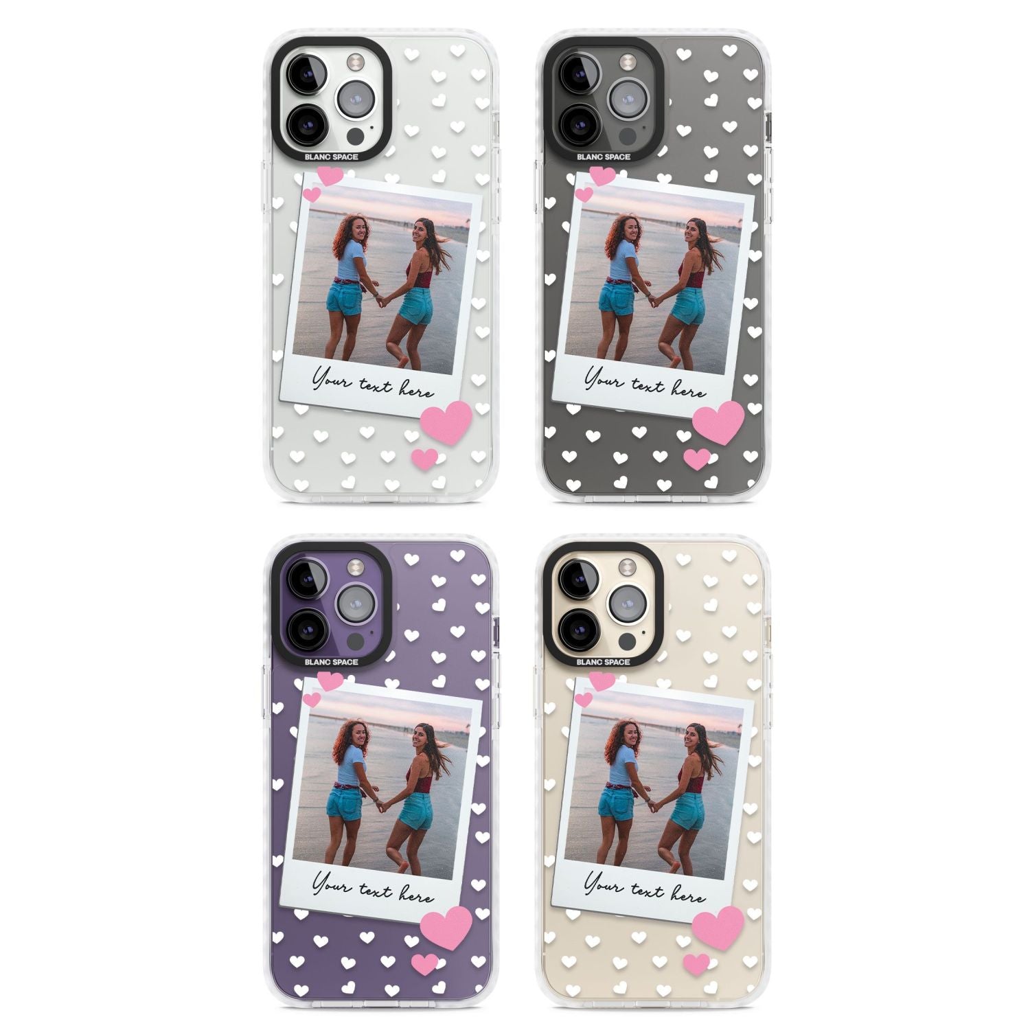 Personalised Hearts Instant Camera Photo