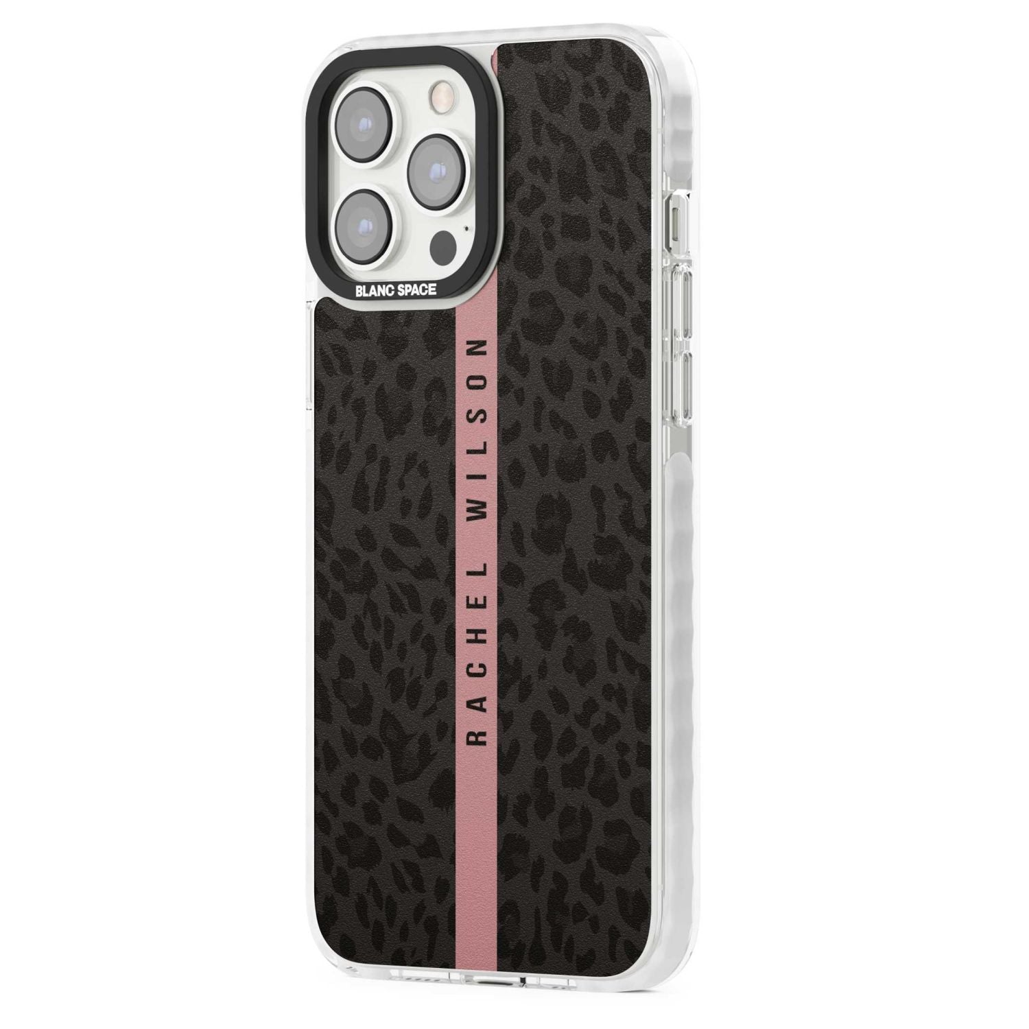 Personalised Pink Stripe Leopard