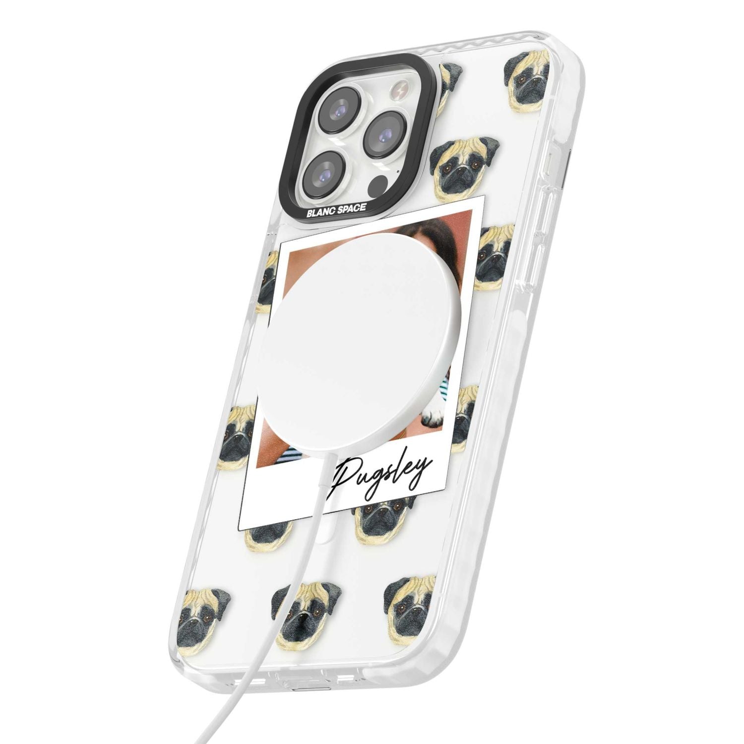 Personalised Pug Instant Camera Photo