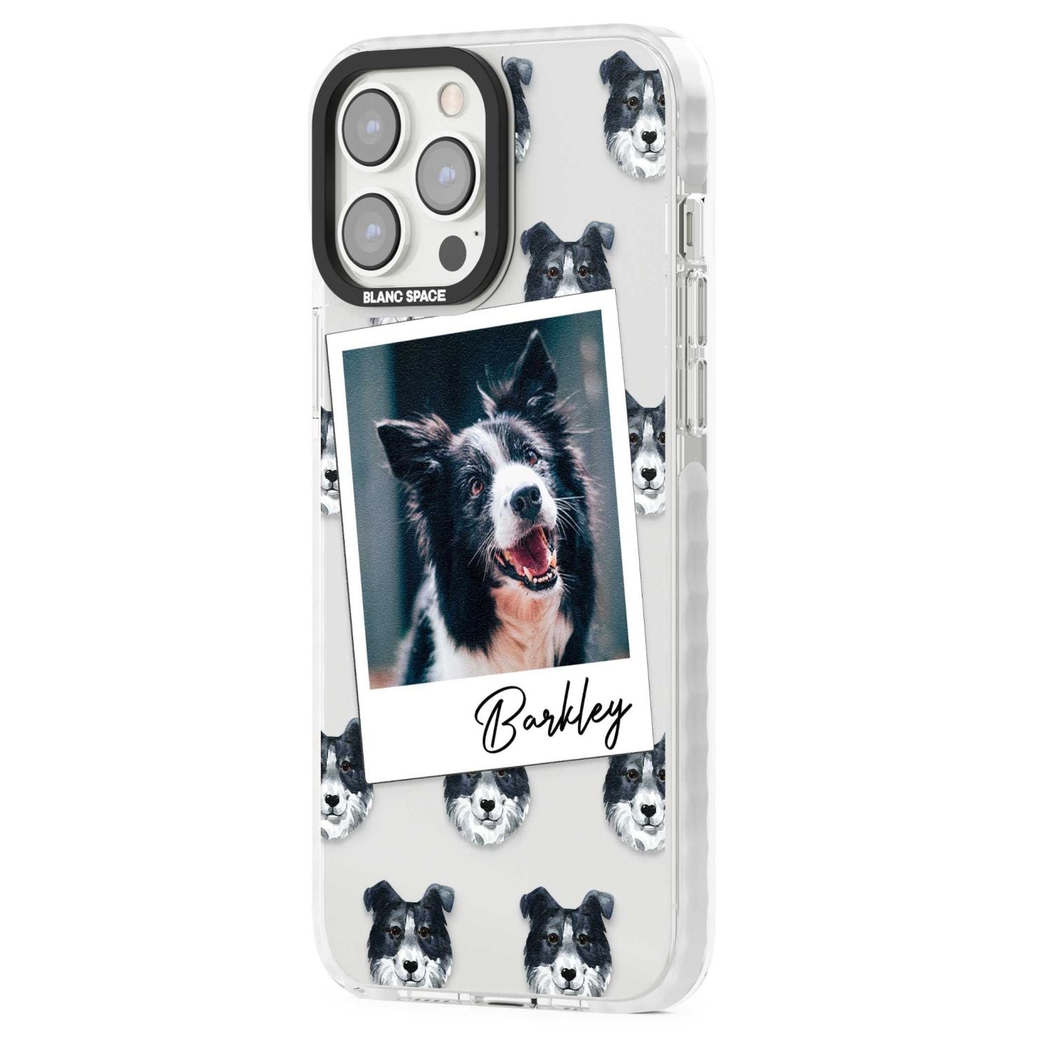 Personalised Border Collie Instant Camera Photo