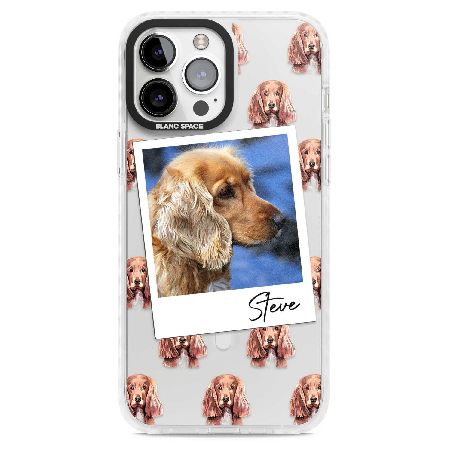 Personalised Cocker Spaniel Instant Camera Photo