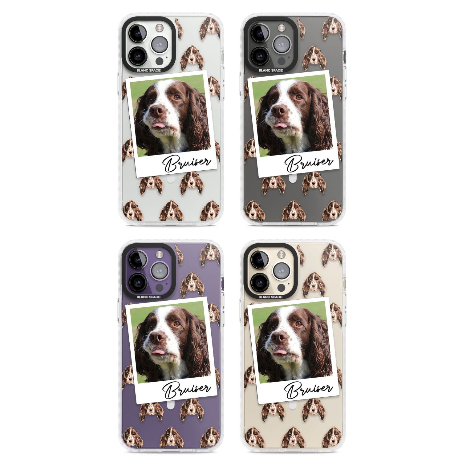 Personalised Springer Spaniel Instant Camera Photo
