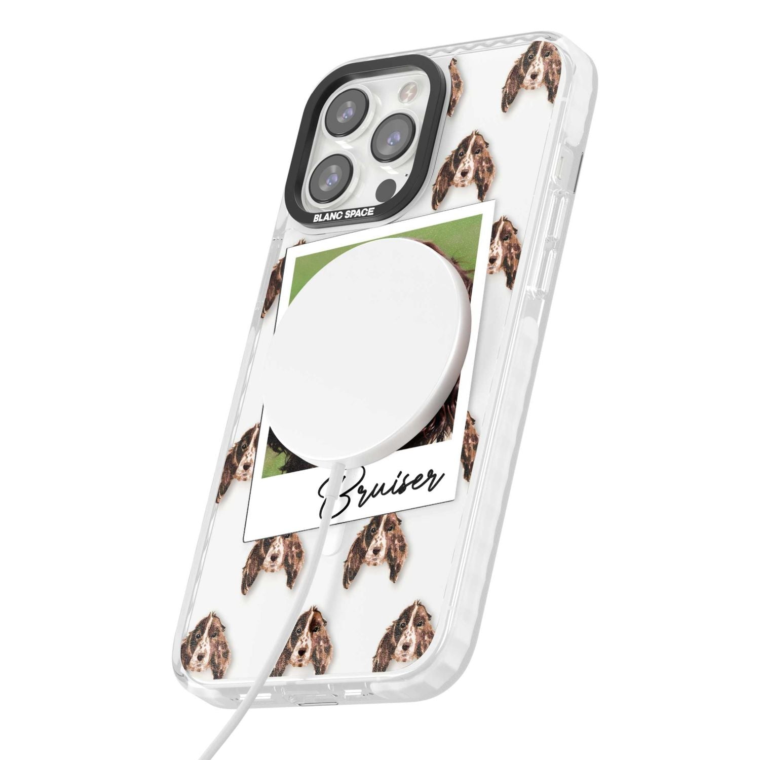 Personalised Springer Spaniel Instant Camera Photo