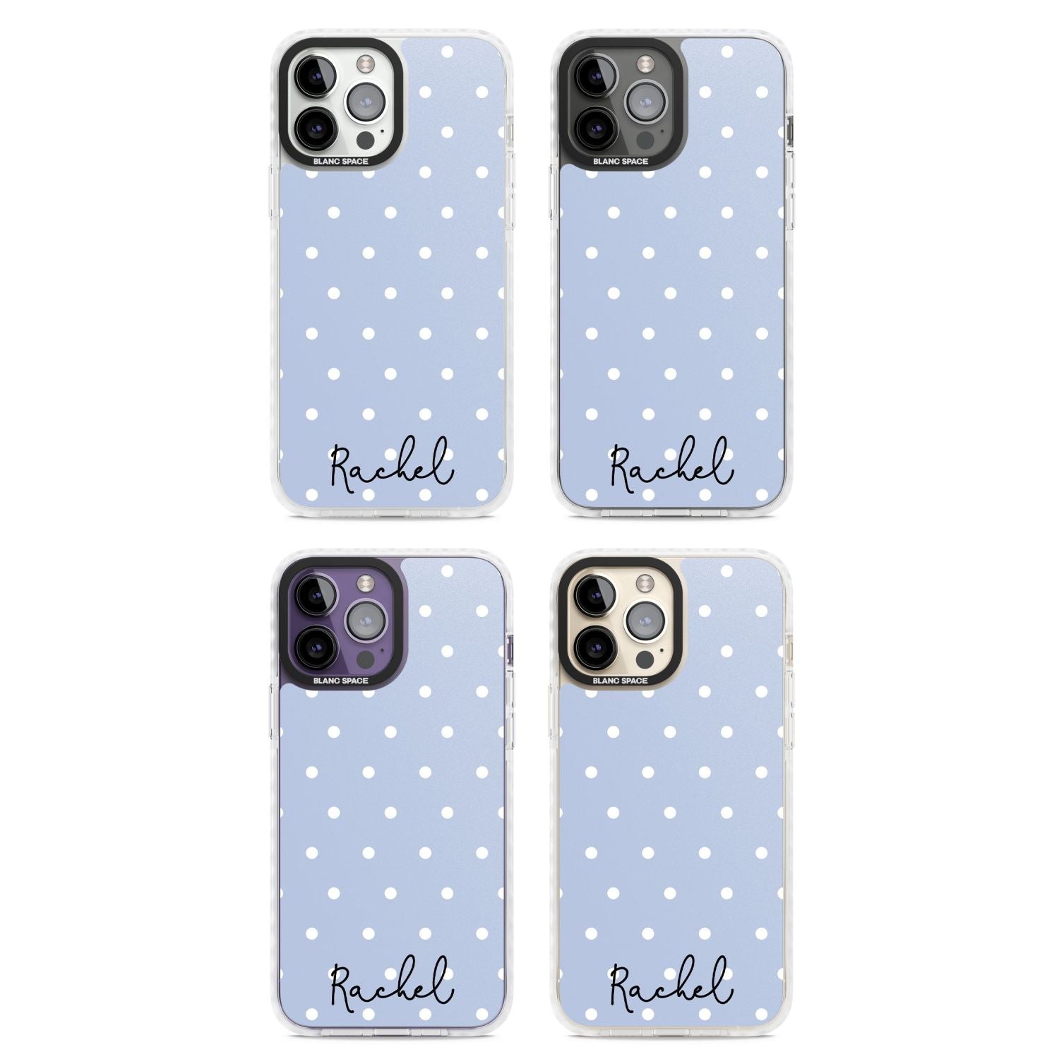 Personalised Simple Light Blue Dots