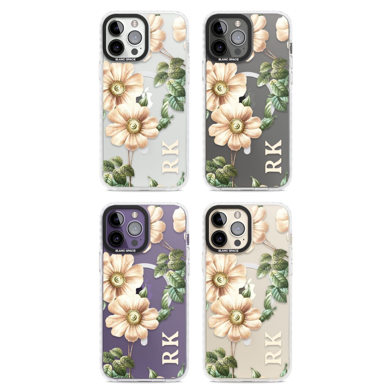 Personalised Vintage Floral Anemone