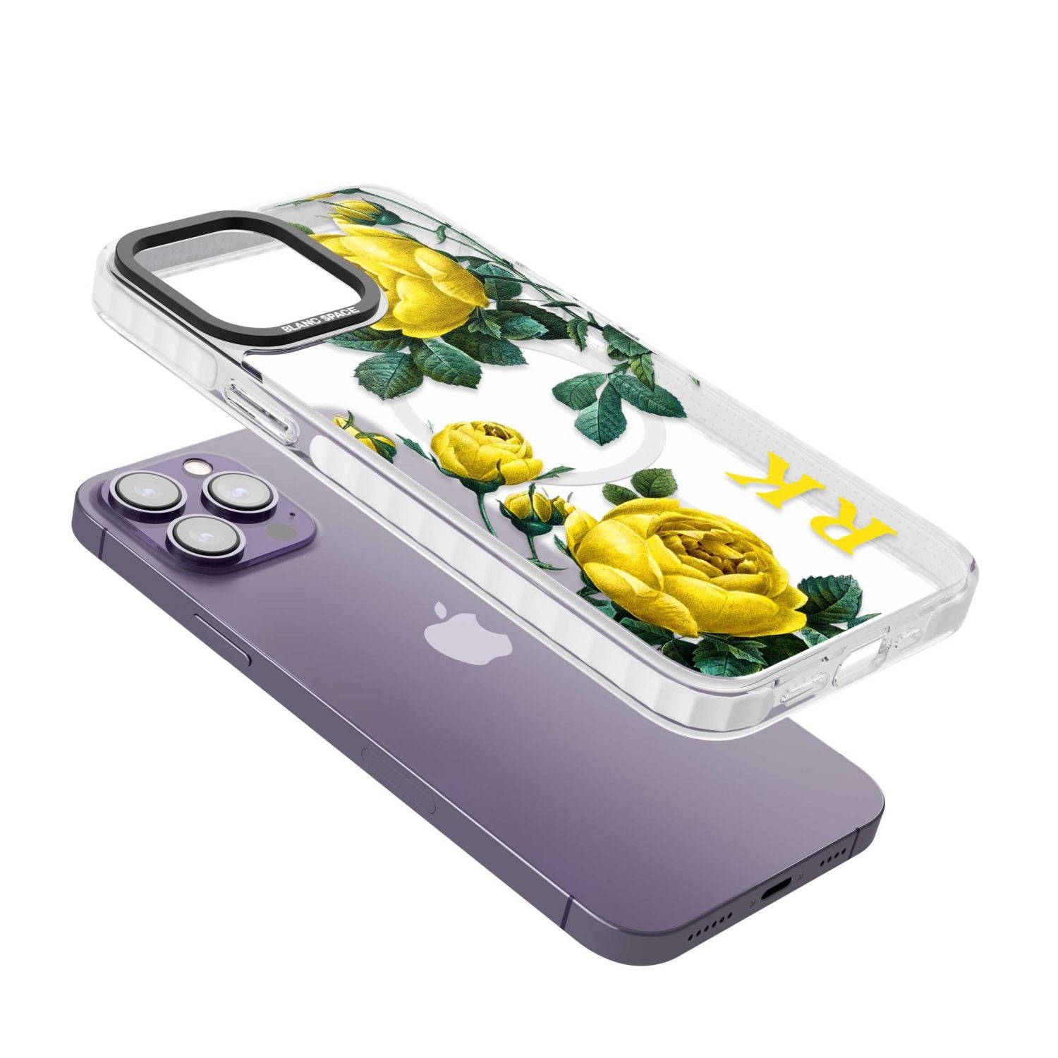 Personalised Vintage Floral Yellow Roses