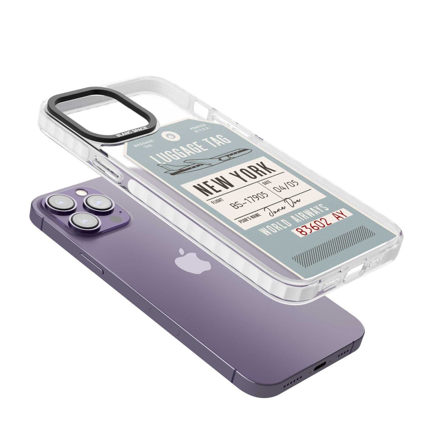 Personalised Vintage Usa Luggage Tag