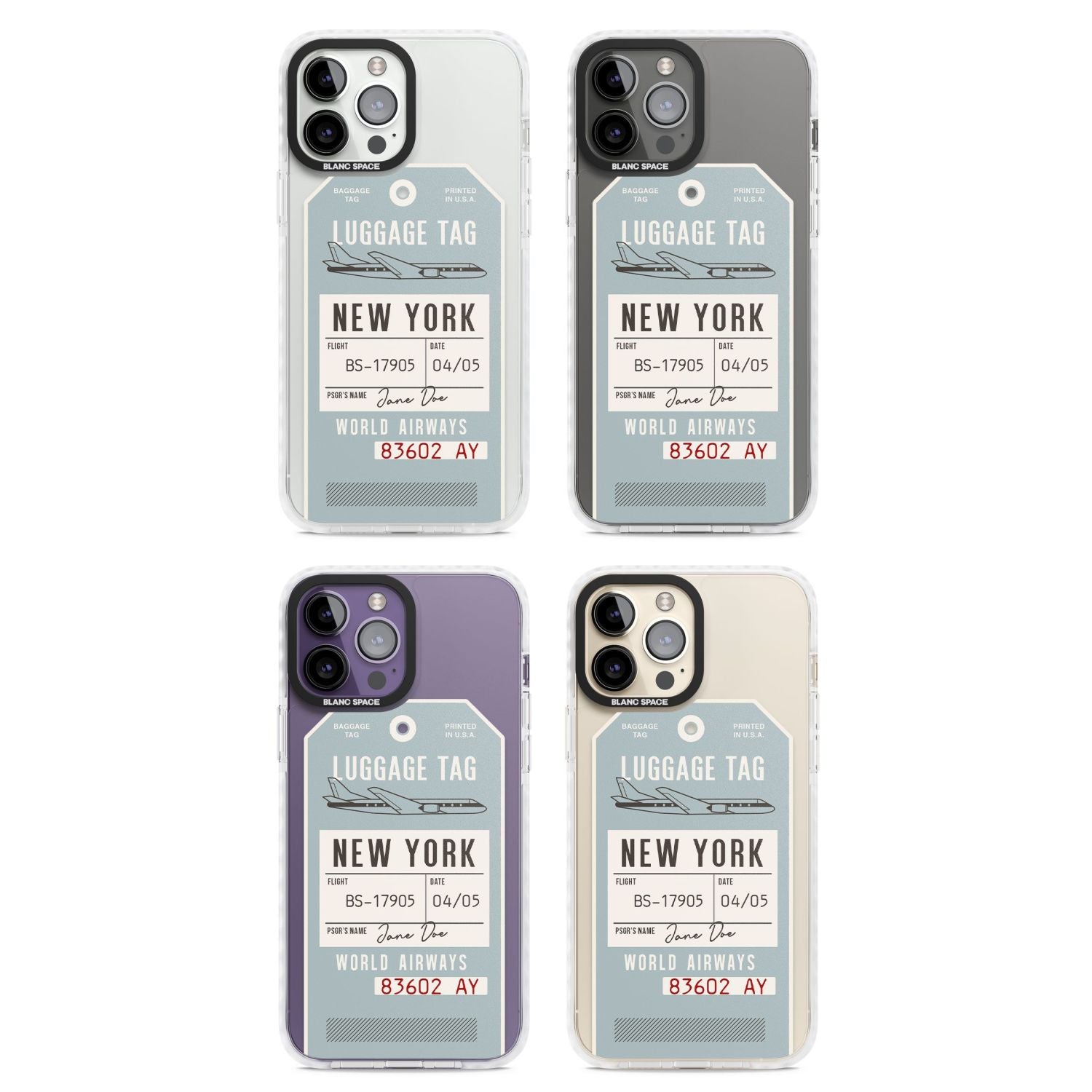 Personalised Vintage Usa Luggage Tag