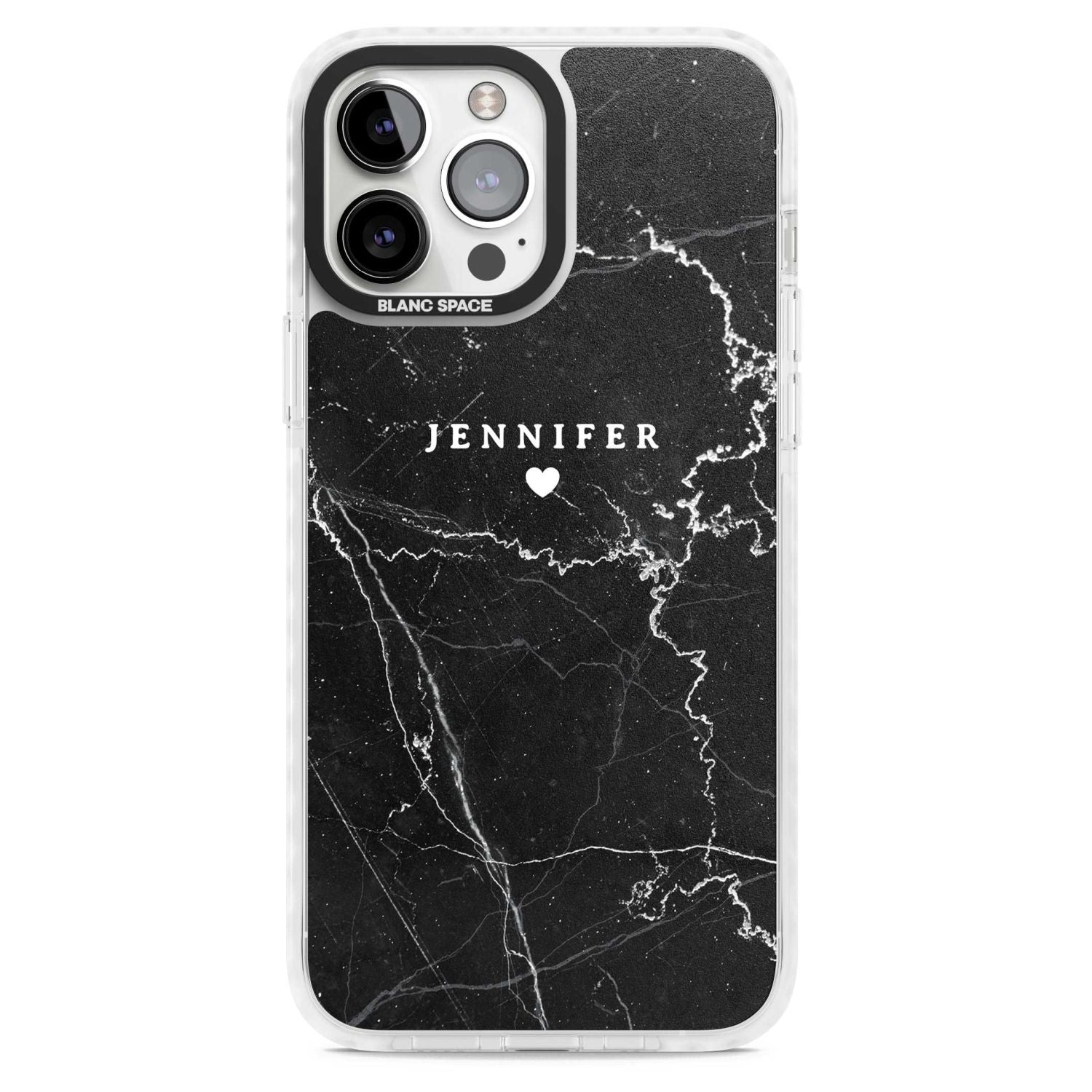 Personalised Black Marble