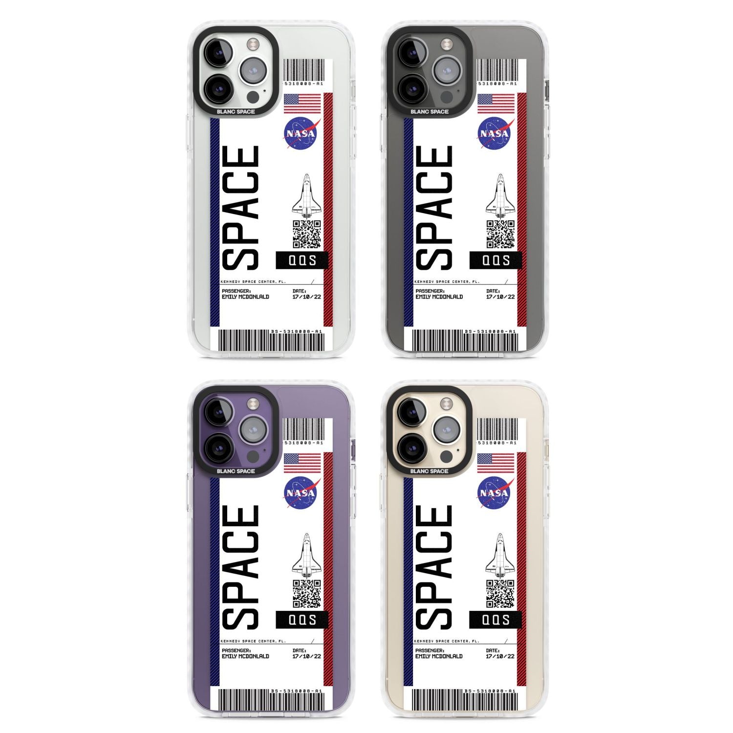 Personalised Nasa Boarding Pass (Light)