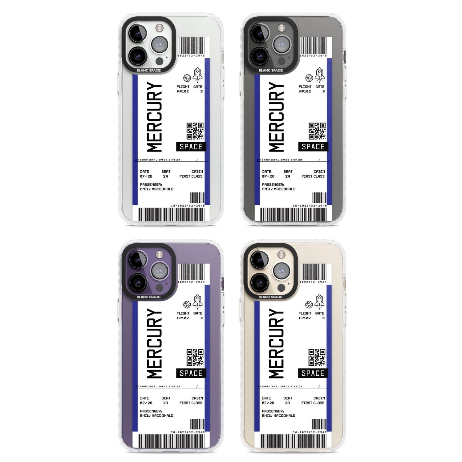 Personalised Mercury Travel Ticket