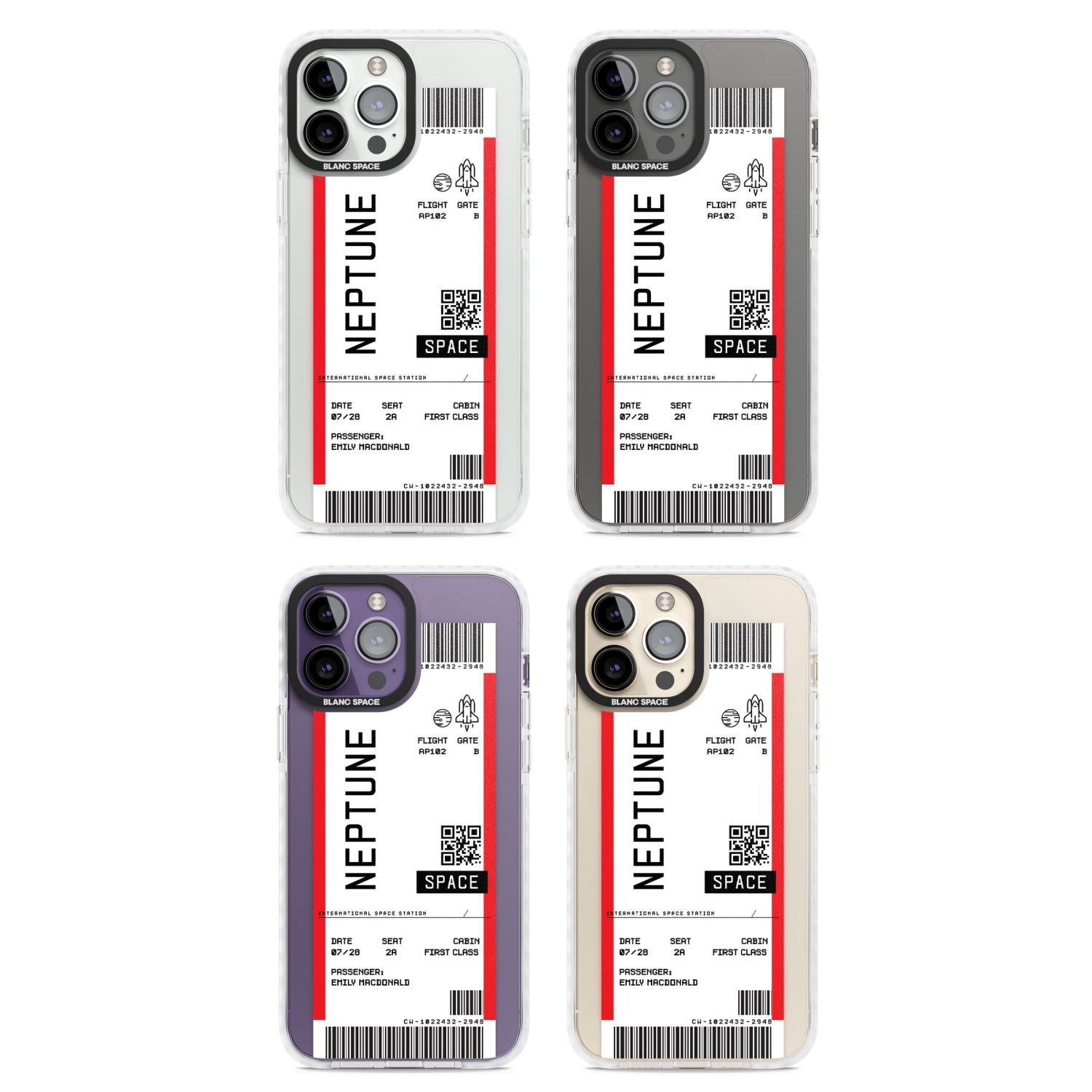 Personalised Neptune Travel Ticket