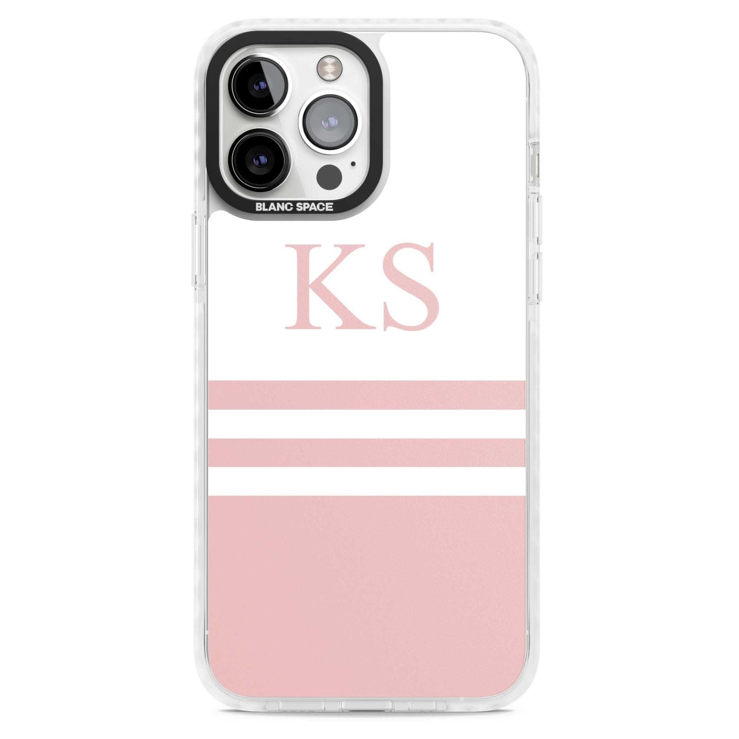 Personalised Pink Stripes & Initials
