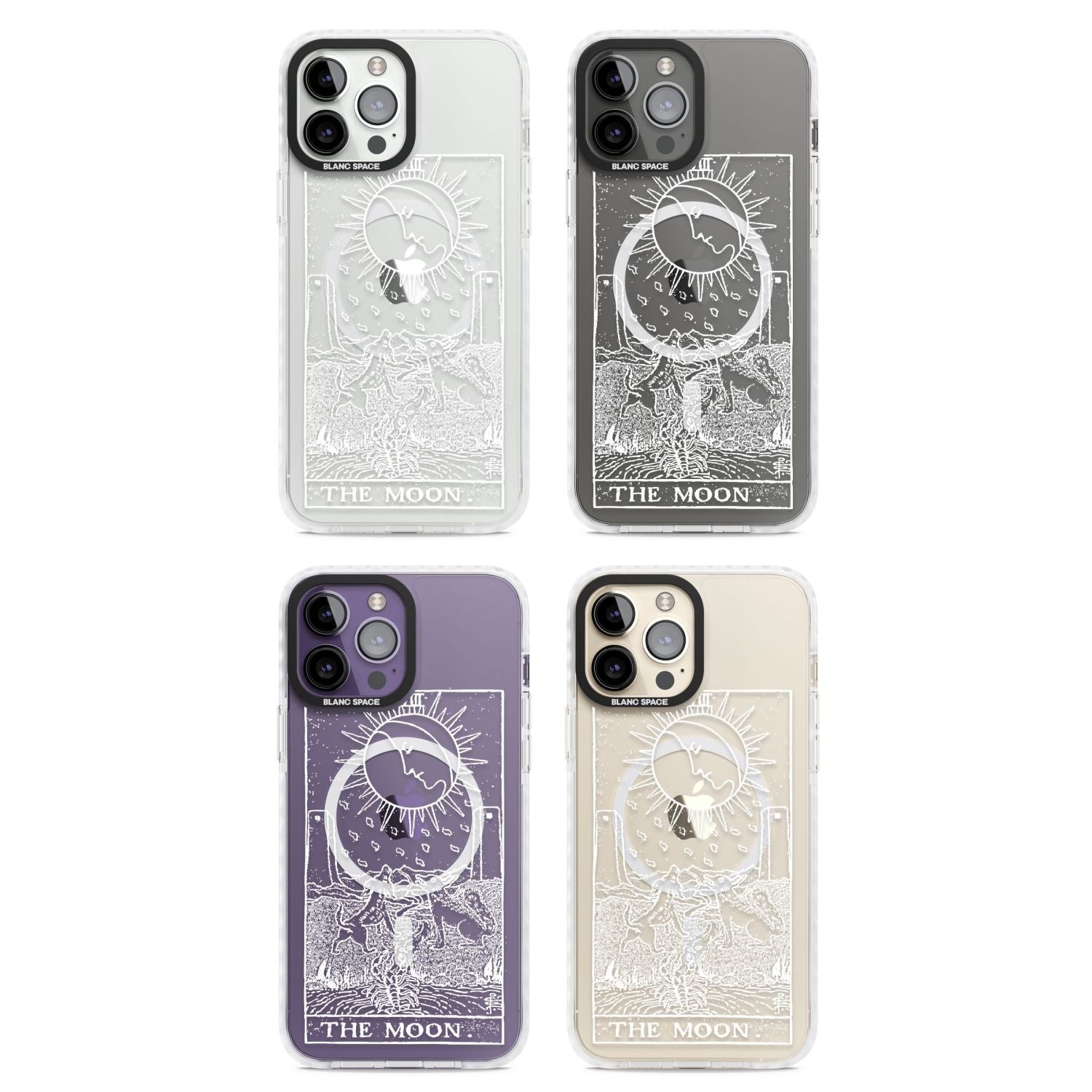 Personalised The Moon Tarot Card (White)