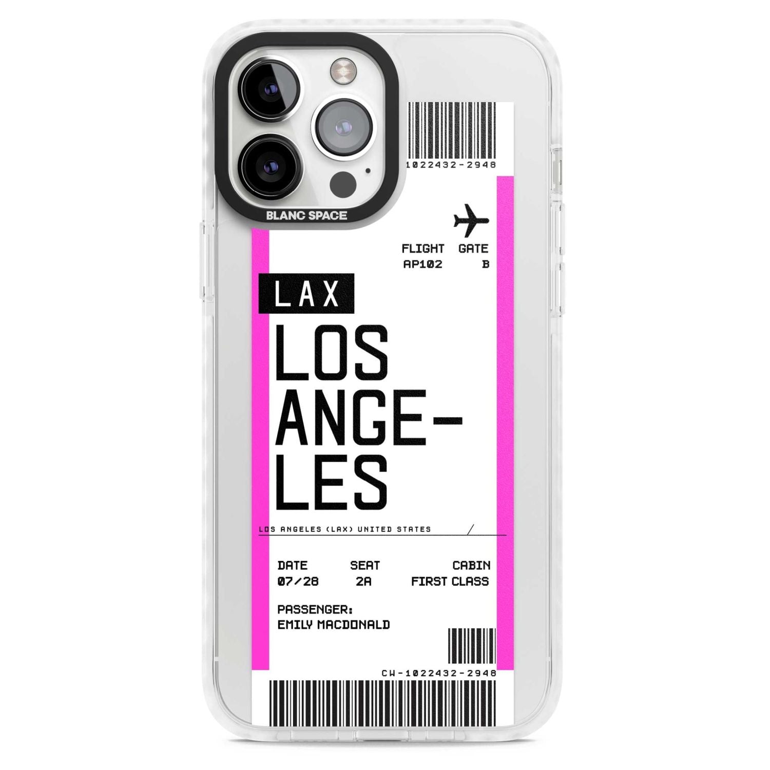 Personalised Los Angeles Boarding Pass