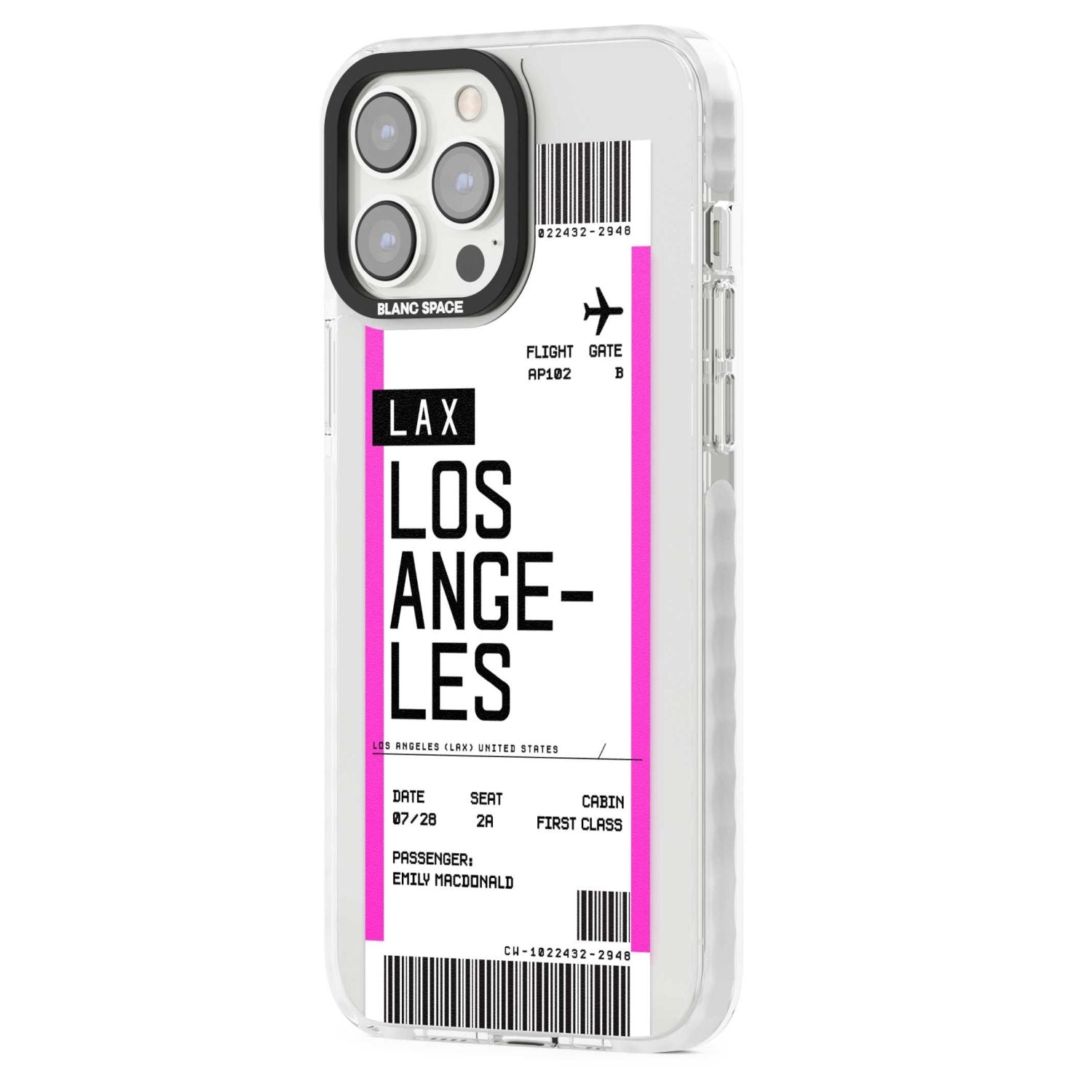 Personalised Los Angeles Boarding Pass