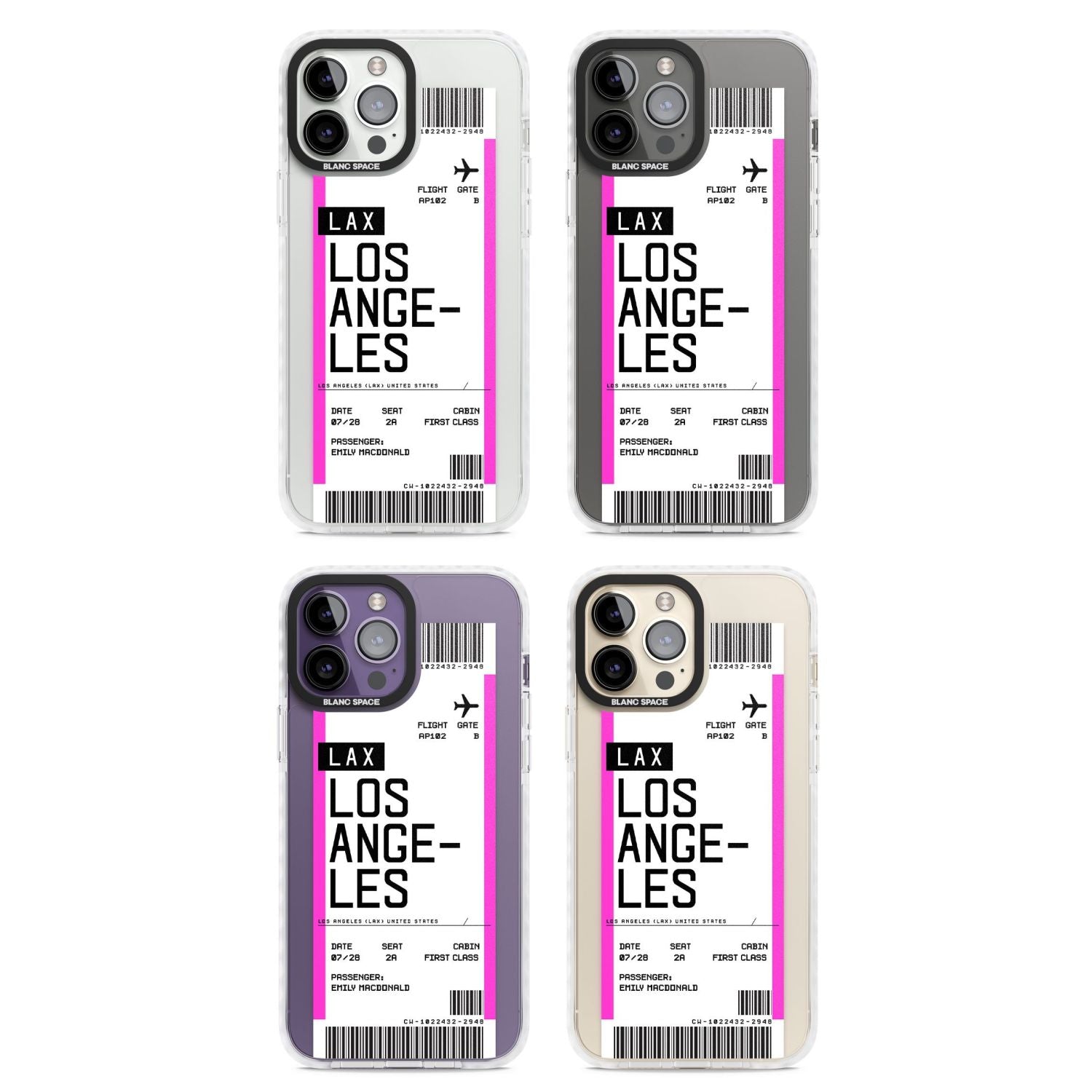 Personalised Los Angeles Boarding Pass