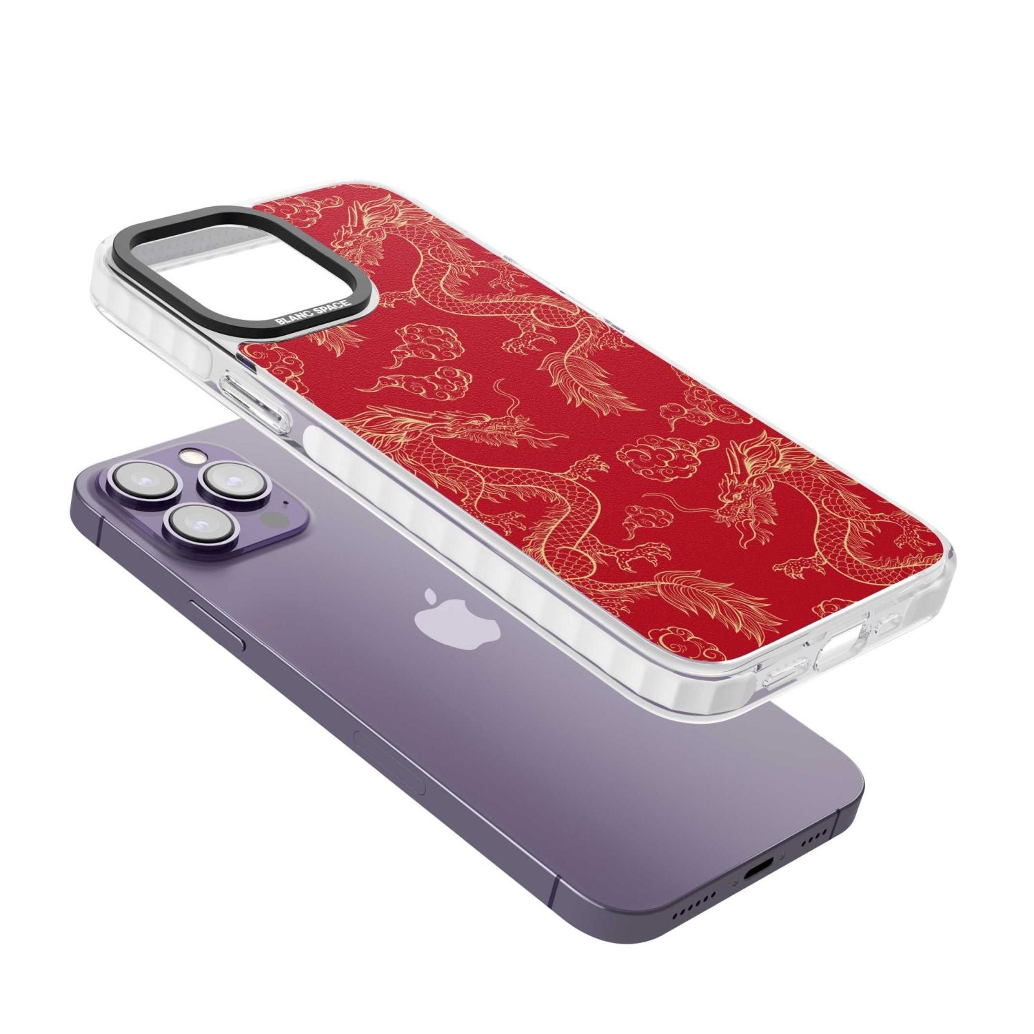 Red And Gold Dragon Pattern