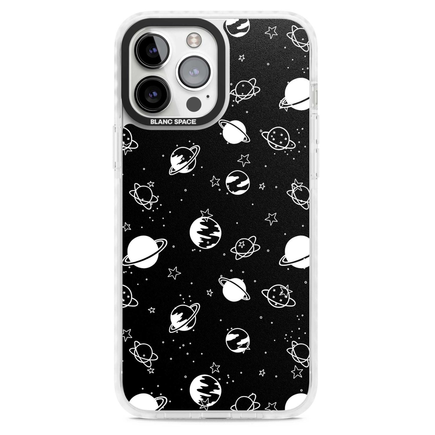 White Planets On Black