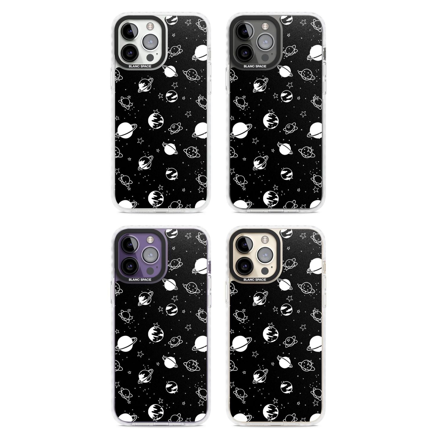 White Planets On Black