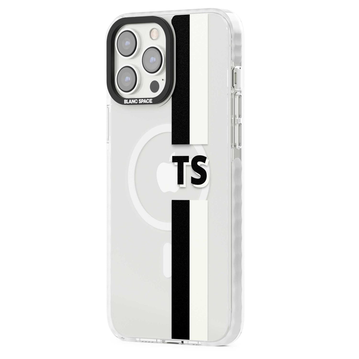 Personalised Black And White Stripe