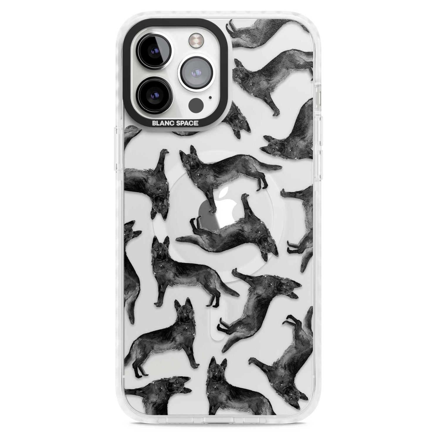 German Shepherd Pattern Black