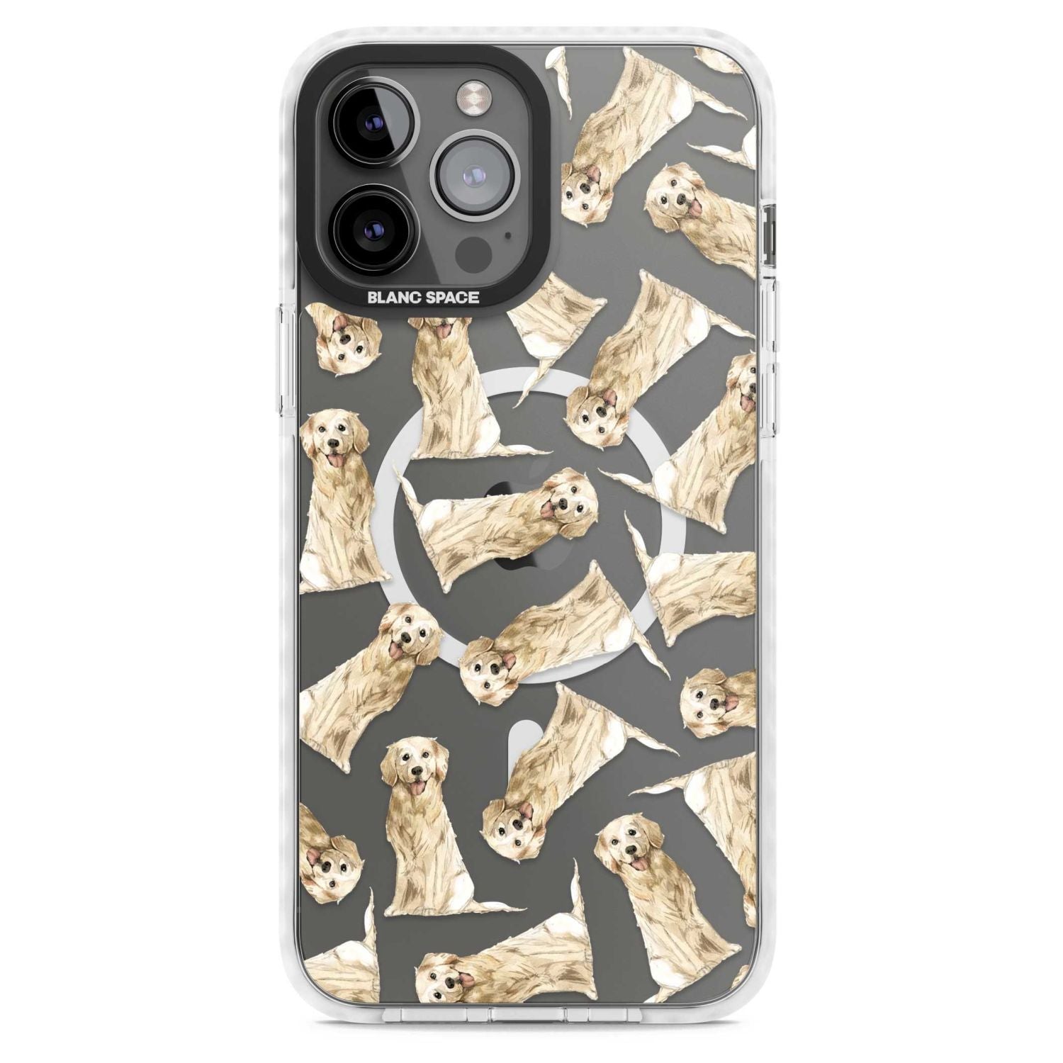 Golden Retriever Watercolor Pattern