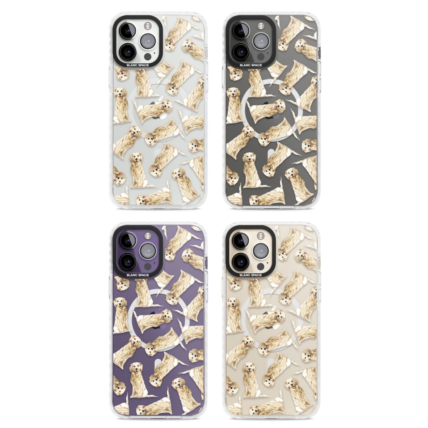 Golden Retriever Watercolor Pattern