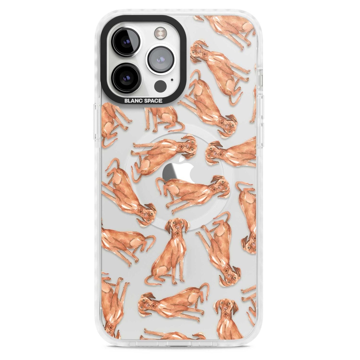 Hungarian Vizsla Watercolor Pattern