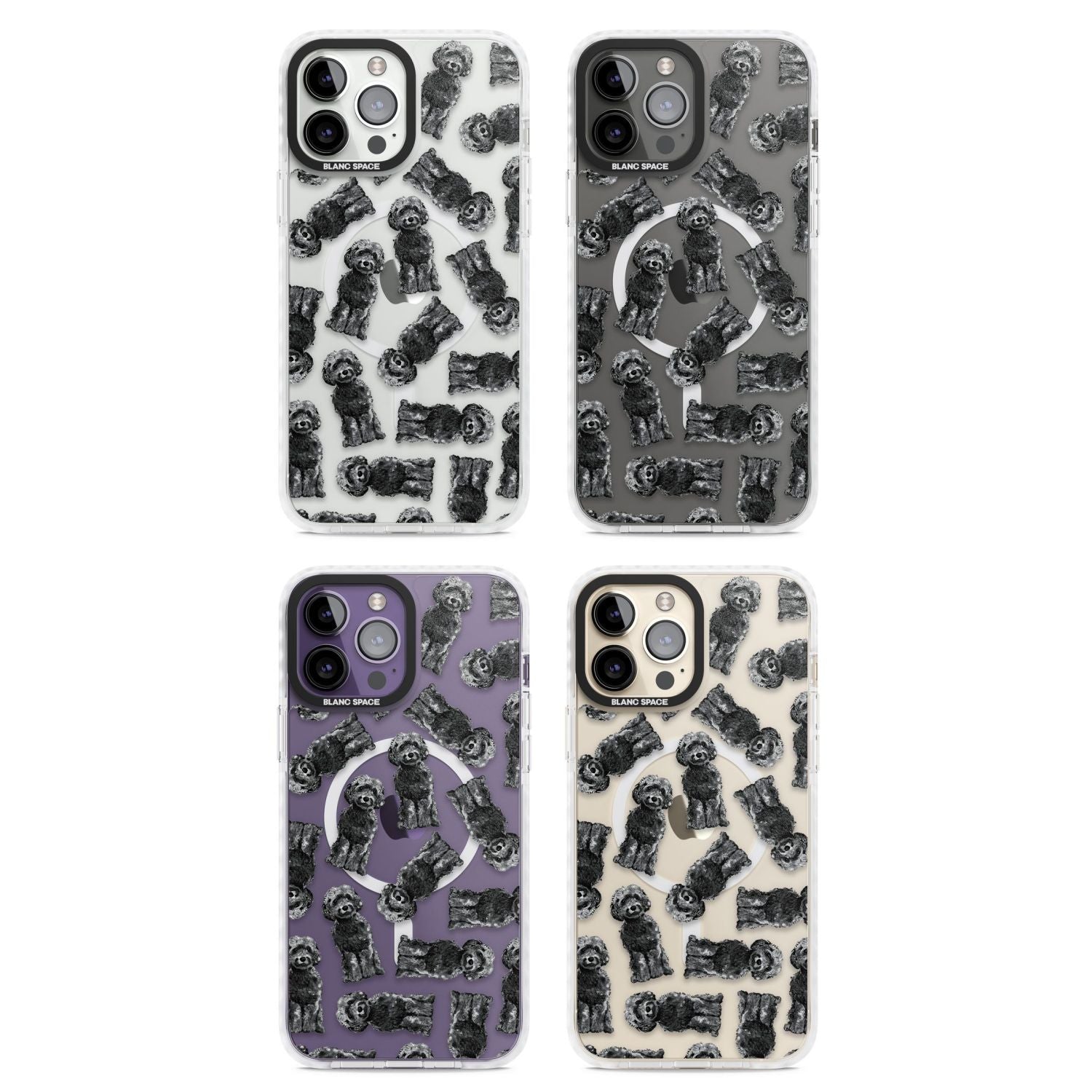 Black Cockapoo Watercolor