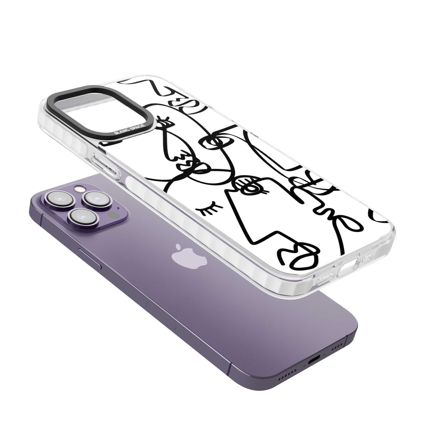 Abstract Line Art Black White