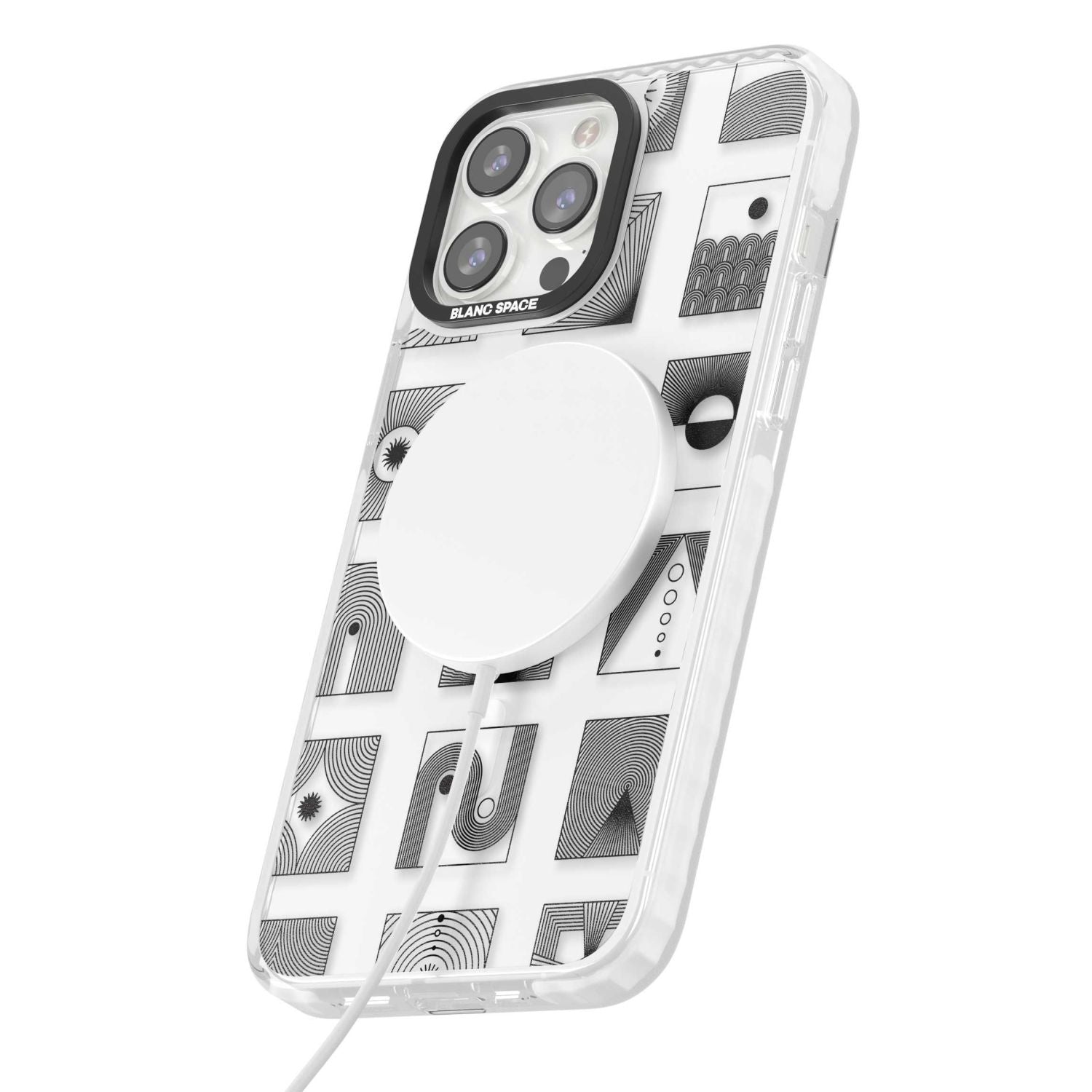 Geometric Pattern Trio: Artistic Blend