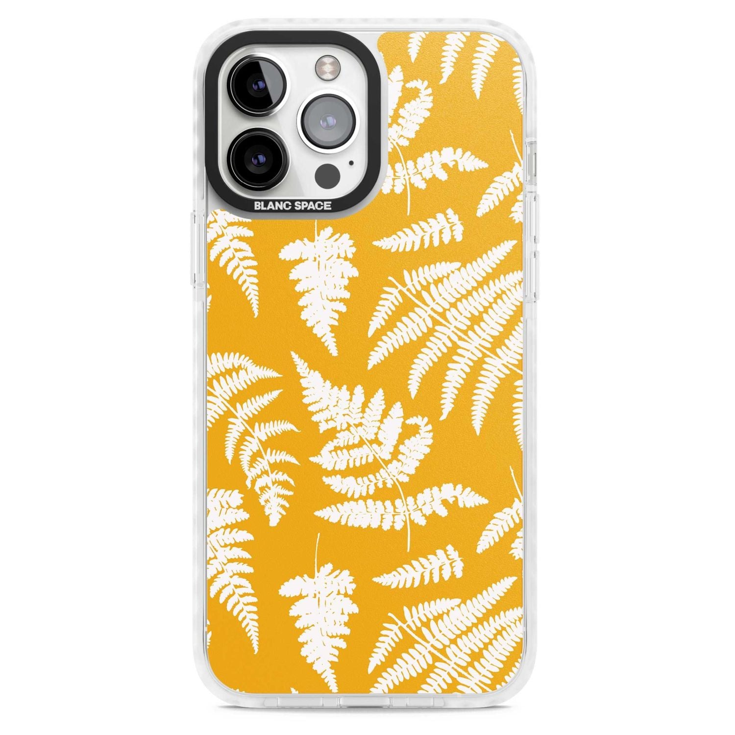 Fern Pattern On Yellow